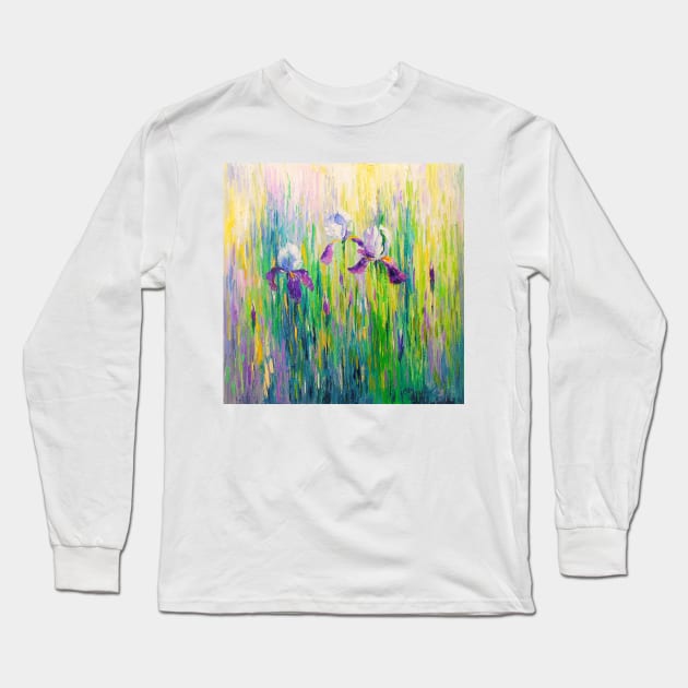 Irises Long Sleeve T-Shirt by OLHADARCHUKART
